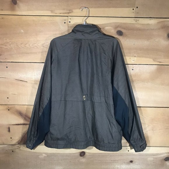 DryJoys by FootJoy Houndstooth Rain Jacket Coat Mens Size Large Golf Full Zip - Picture 7 of 12